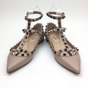 VALENTINO Rockstud T-Strap Flat sz 4.5
